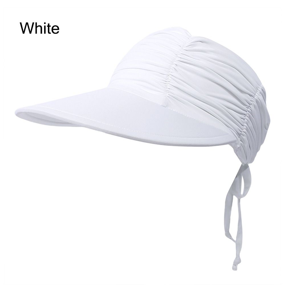 Wide Brim Sun Visor Hat UV Protection High Ponytails Visor Cap Trendy Empty Top for Women
