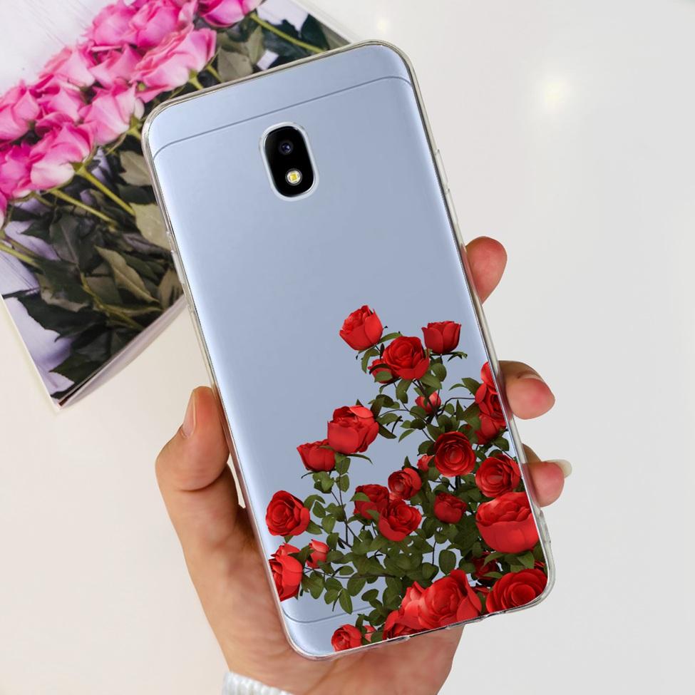 Чехол для Samsung J3 J5 J7 2017 Чехол Милый Мультяшный Кот Модные Цветы Задняя Крышка Для Samsung Galaxy J7 2017 Чехол для Телефона