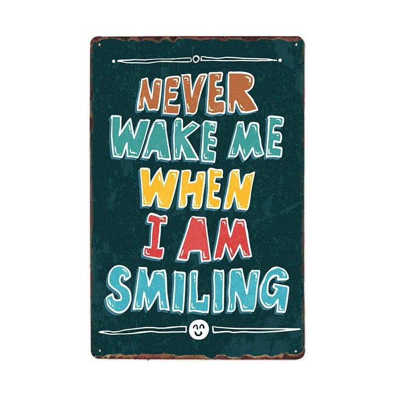 Proverb About Life Retro Metal Sign Bar Wall Decor Family Vintage Plaques Art Poster 20x30 Cm