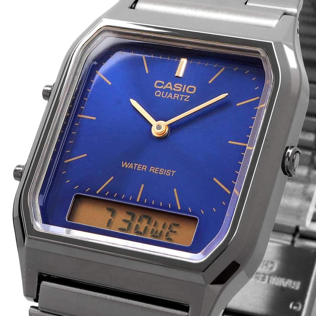 CASIO Кварцевые часы Винтажная серия Унисекс Двойное время Синий Зарубежная модель [Casio] Аналогово-цифровые AQ-230GG-2A