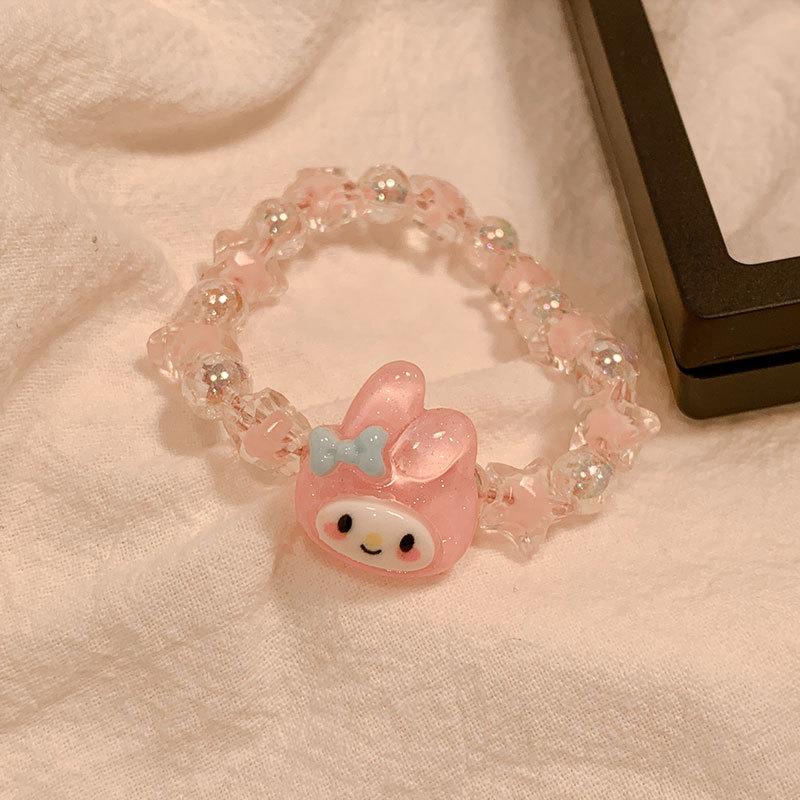 Sanrio Куроми Милый Аниме Мультфильм Браслет для Пары Подарок на День Рождения Ювелирные Аксессуары Кольцо для Волос Резинка для Волос Подарок Девочке