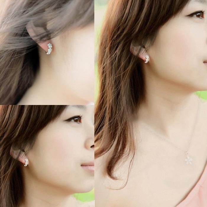 Женские корейские модные антиаллергенные 925 посеребренные мини-милые простые серьги-кольца женские украшения для ушей серьги Рождественский подарок