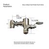 Brass Wall-Mounted Time Delay Foot Pedal Bidet Toilet Flush Valve Single Flush 25-80 psi Pressure for Hotel Use Water Saving