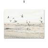 Wall Art Print Sunrise Beach Walk Birds Palm Leaf Reed Boat Pearl Canvas Painting Nordic Poster Decor Pictures For Living Room