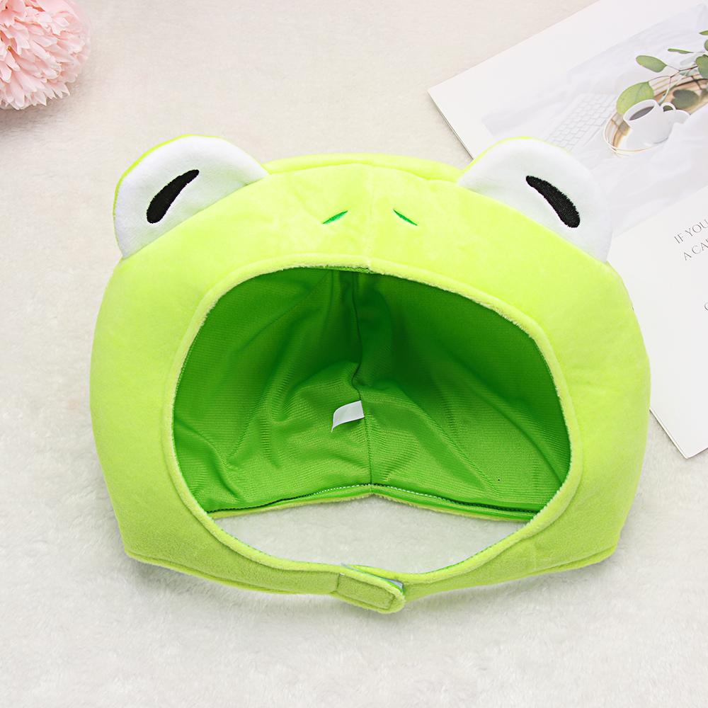 Green Headgear Winter Autumn Hats Female Beanie Caps Bunny Ears Big Frog Eyes Hat Plush Hat Rabbit