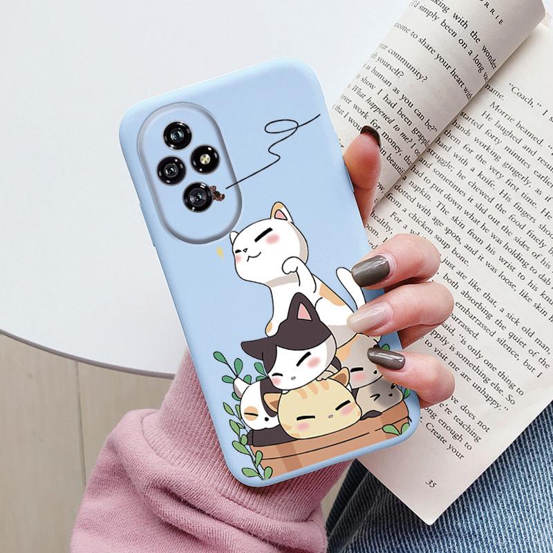 Красивые Цветы Для Чехла Honor 200 Милое Сердечко Леопардовый Принт Мягкий Силикон Матовый Защитный Чехол Для Honor 400 Lite Pro