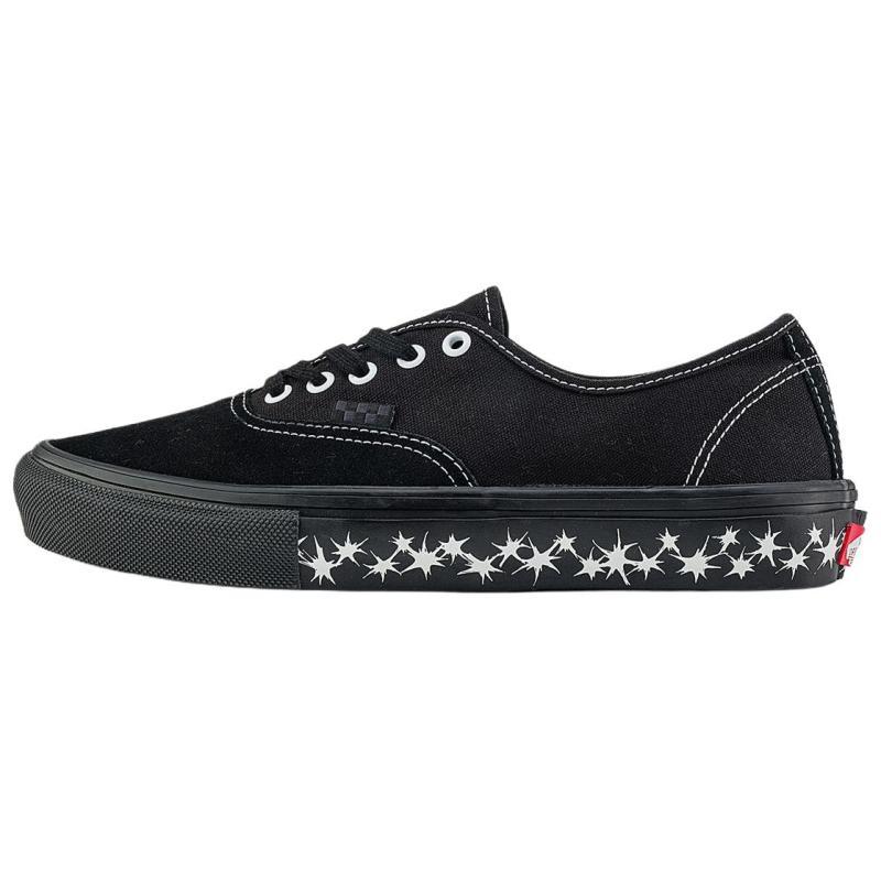 Vans Skate Authentic Abrasion Resistant Low Top Skateboard Shoes Unisex Black White Sneakers VN000EERCQQ