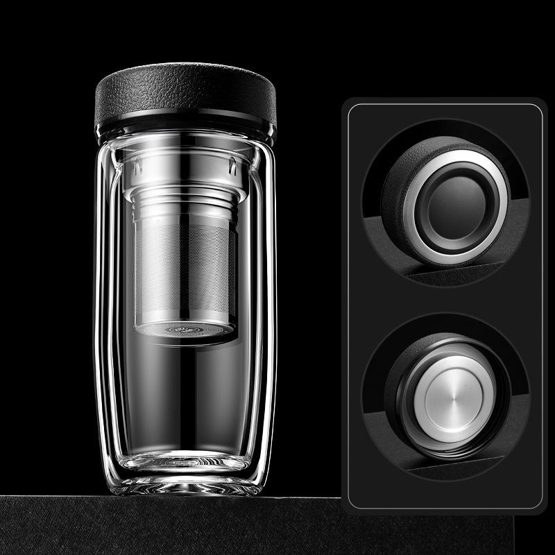 Двухслойная стеклянная чашка. Чашка для гусиного яйца. Чашка для чая. Устойчивая к ожогам и высоким температурам. Бытовая стеклянная чашка для чая. Чашка для воды с рекламной печатью.