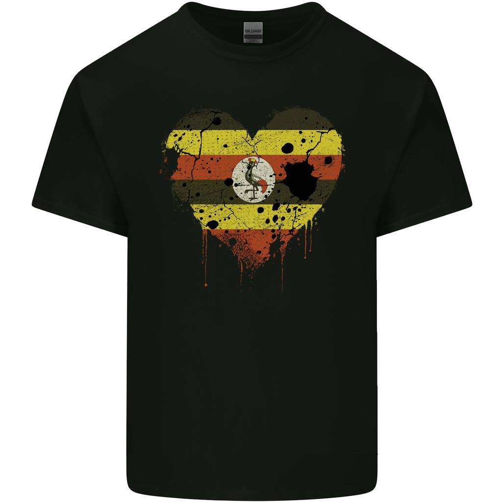 Love Uganda Flag Ugandan Day Football Unisexs Light Cotton TShirt
