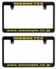 MOONEYES Black License Frame Set of 2 X [YE] [MG060BKMO] 17.0 33.5cm