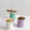 High Foot Dog Food Feeder Anti-Slip Base Cat Feeding Dish Cute Pet Drinking Bowl  Food Feeding