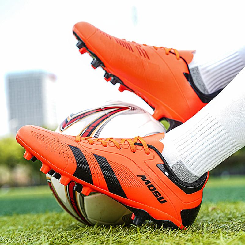36-45Унисекс футбольные бутсы мужские высокие профессиональные тренировочные футбольные бутсы с длинными шипами спортивные футбольные бутсы