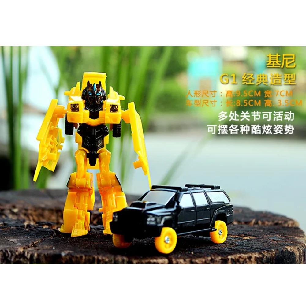 Трансформация Деформация Робот Желтая Машина Совместимая Модель Строительство Детский Блок Хобби Модель Машины Раннее Образование Детская Игрушка