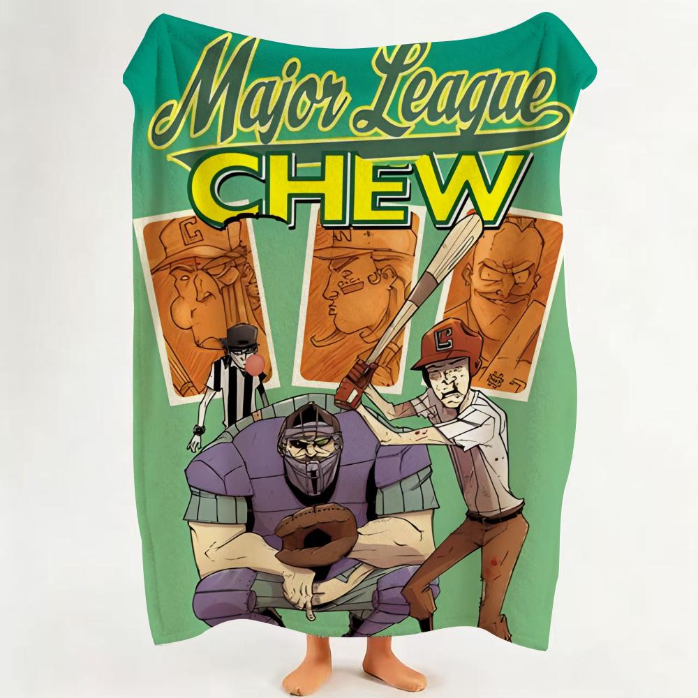 Comic C Chew Throw Flannel Throw Blanket Suitable for Sofa Living Room Bedroom