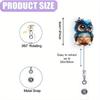 Owl Retractable ID Holder - Fun, Practical Accessory for Students, Doctors, and Office Staff.