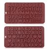 Candy Number Letter Valentine Silicone Mold Cake Molds Baking Tool Chocolate Mould