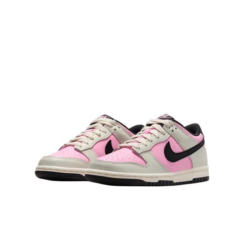Nike Dunk Abrasion Resistant Low Top Kids' Skateboarding Shoes Pink Teenagers Sneakers FB9109-601