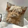 Highland Cow Pillow Cover Cute Cow Pattern Pillowcase with Hidden Zipper Home Decor Throw Pillow Case for Farmhouse Living Room Bedroom Sofa