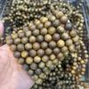 Green Kyara Agarwood Bracelet - 1.1cm Round Beads, Original Color & Scent