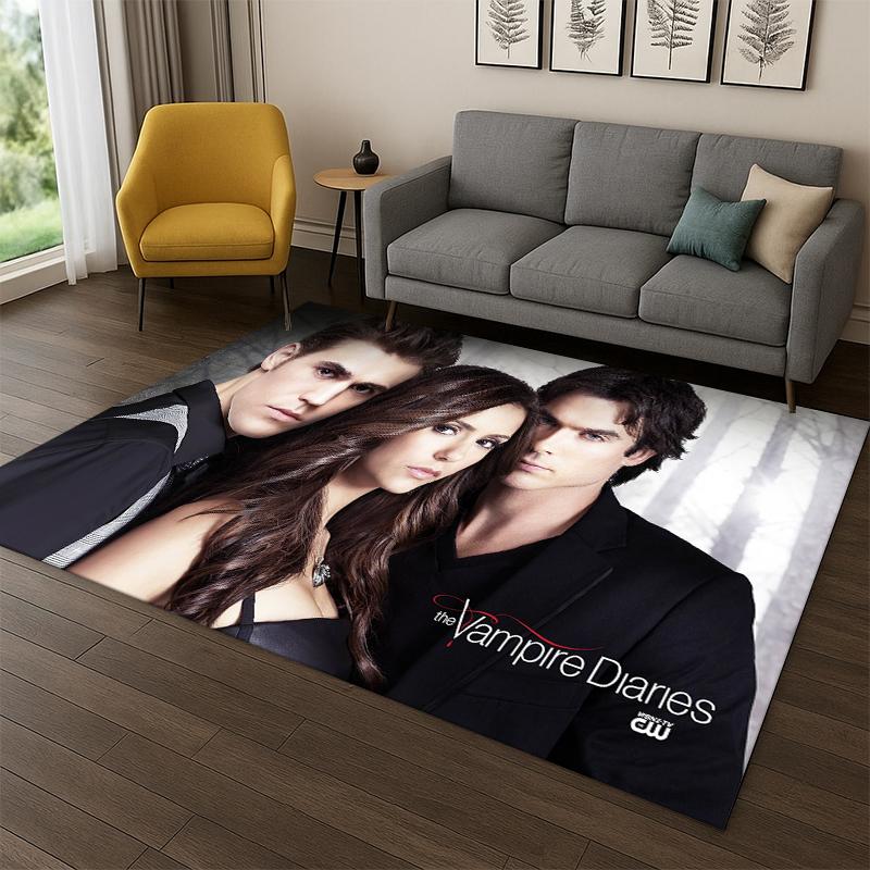 Ковер Damon Salvatore из Дневников Вампира для Спальни Гостиной Дивана Игровой Комнаты Прихожей Домашний Декор, Детский Ковер Нескользящий
