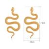 Trend Earrings Gothic Metal Earrings Temperament Snake Shaped Pendant Earrings  Women