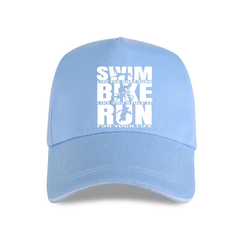 New Cap Hat Triathlon Triathlete Runninger Swimmings Bikings Funny Unisex Summer Baseball Cap Streetwear Cotton Black