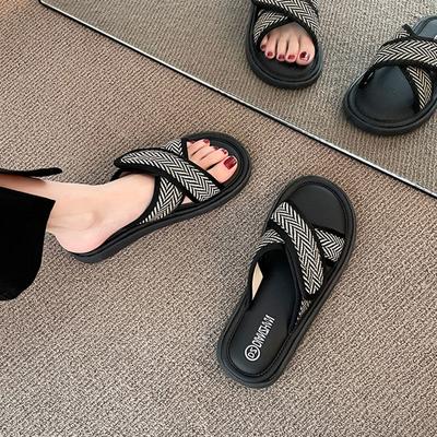 Обувь для женщин 2024 Flat on Beach женские тапочки для улицы Летние мягкие сандалии Off White Slides Eva Designer IH Sandal F Normal