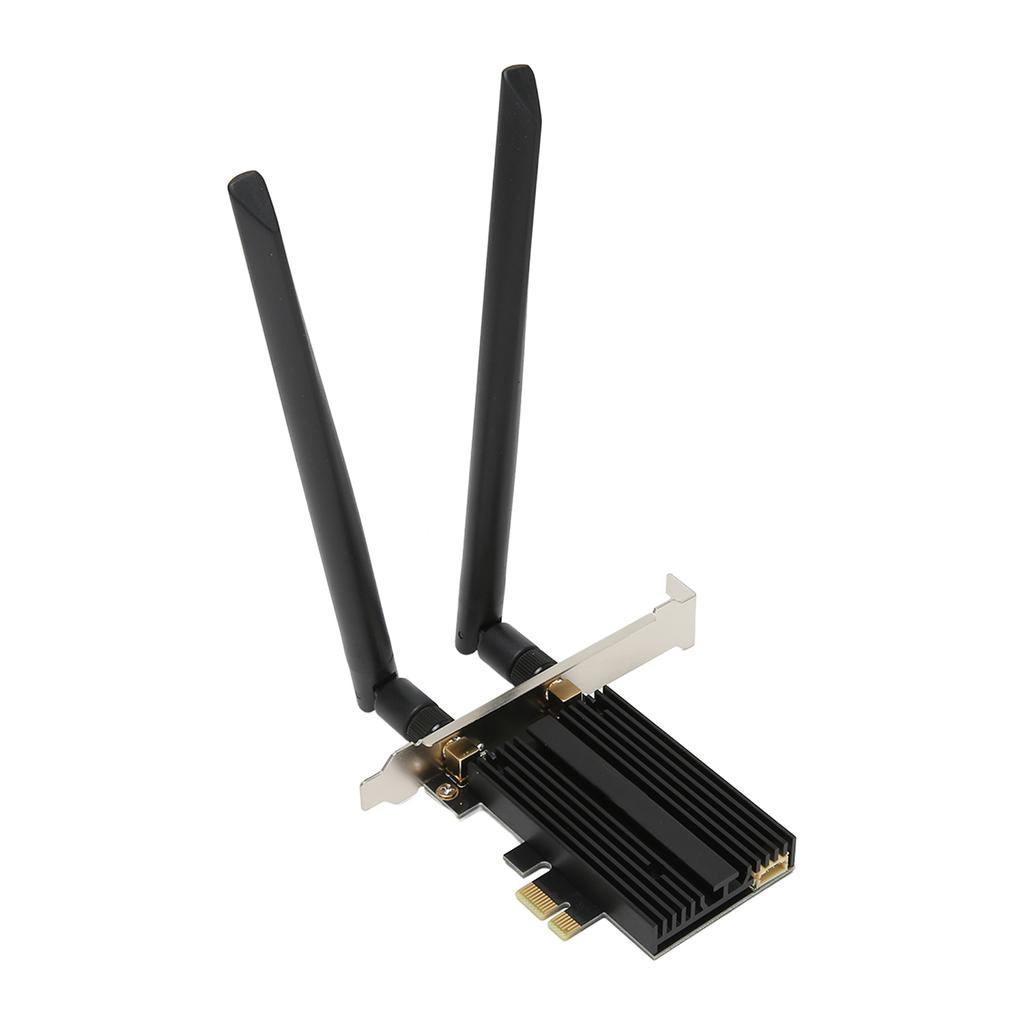 PCIe WiFi Card 6GHz 5GHz 2.4GHz WPA3 BT5.2 Dual Antenna Plug and Play PCIe Wireless Adapter for