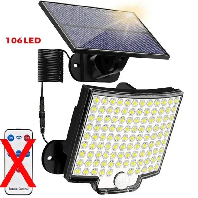 234/280 LED Solar Lights for Outside Motion Sensor Solar Flood Lights Waterproof Solar Powered Security Spot Garden Wall Lights