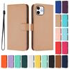 For iPhone 12 Mini Wallet Leather Flip Case For iPhone12 Mini Protective Book Cover Coque Fundas Shell 12Mini
