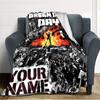 Name Custom Band Green Day Print Flannel Blanket High Quality Warm Comfortable Cover for All Seasons Perfect for Gifts Home Decor