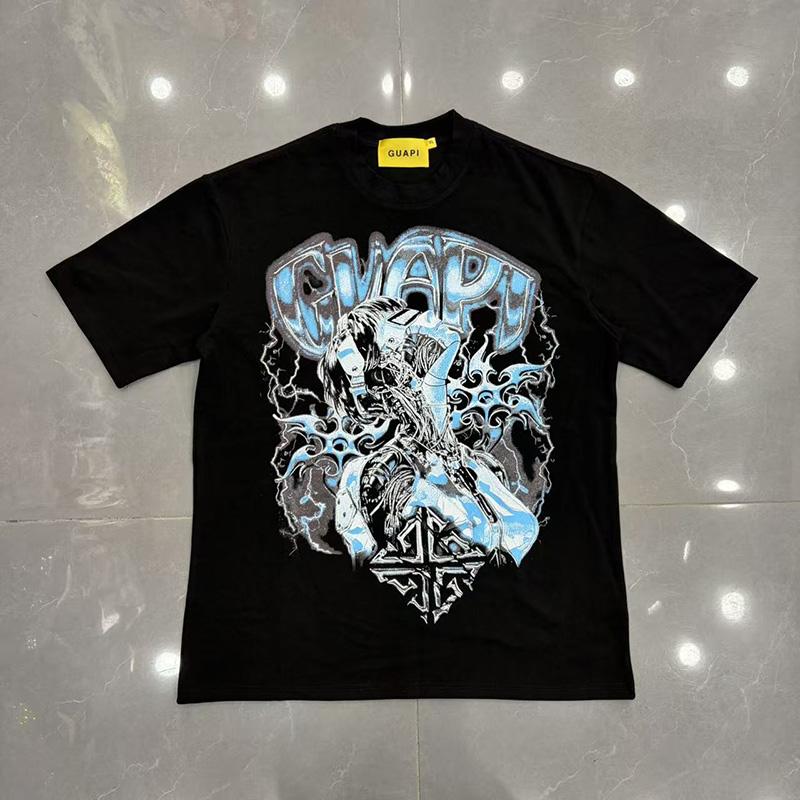 2026 New Vintage Music Inspired Tshirt Unisexs Retro Rock Graphic Print Loose Cotton Streetwear Tee