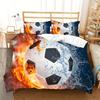 Sports Department Basketball Football Quilt Cover Bedding 3D Printing Three-Piece Set