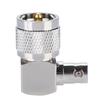1PCS UHF PL 259 Male To BNC Female Right Angle Adapter RF Coaxial Adapter Connector