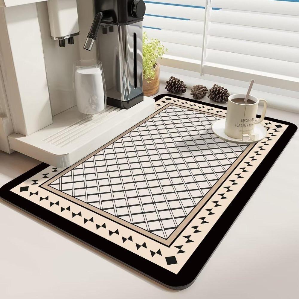 Впитывающий дренажный коврик Не требующий мытья настольный коврик Подушечки для мытья посуды Кофемашины Коврик для сушки Чаша