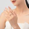 Tancise Classic 925 Sterling Silver  Zircon Ring Ladies Jewelry Wedding Promise Party Gift