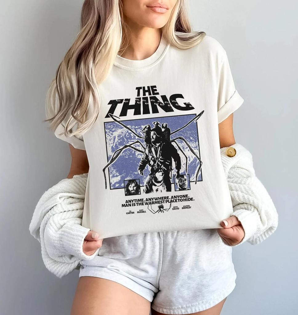 The Thing Vintage Horror Movie Graphic Tee Unisex Retro Shirt Casual Streetwear Horror Gift Comfort Colors