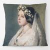 Oil Painting Queen Victoria Cushion Covers European Vintage Style Woman Lady Duchess In Court Dress Art Pillow Case