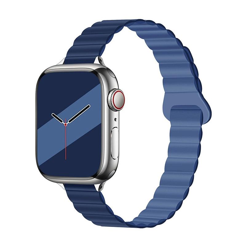 Женский тонкий силиконовый ремешок с магнитной застежкой для Apple Watch S11 10 46/42 мм 45 мм 44 мм Тонкие ремешки 38 мм 40 мм 41 мм Браслет iWatch SE 9 8 7 6