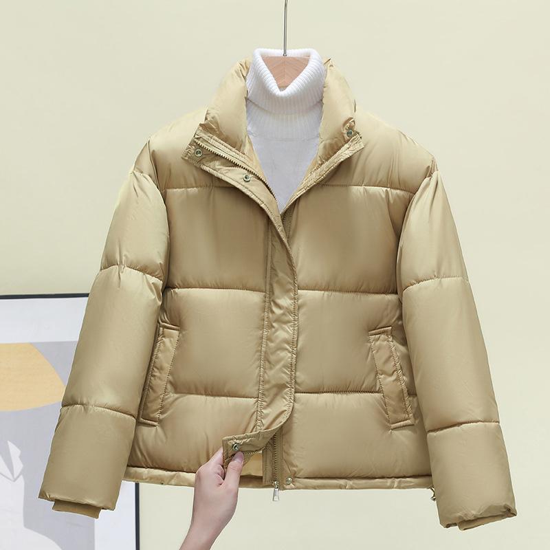 New Short Winter Stand Collar Jacket Women Warm Down Jacket Parkas Female Casual Loose Cotton-padded Coat Outwear