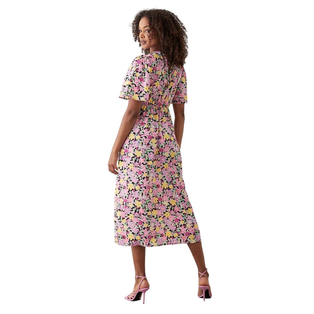 Dorothy Perkins Womens/Ladies Floral Flutter Midi Dress