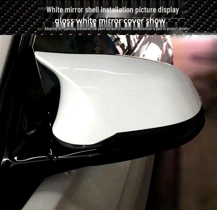 Carbon Fiber M3-Style Mirror Covers for BMW Series 1, 2, 3GT, X1 E84 - 6-Piece Set