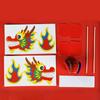 Zodiac Handheld Dragon Dance Craft Handmade Chinese Style Paper Dragon  Lunar New Year