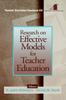 Книга Research On Effective Models for Teacher Education : Teacher Education Yearbook VIII