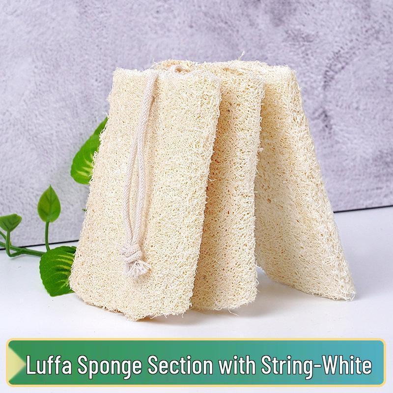 Natural Luffa Brush: Multi-Purpose Dish Scrubber & Bathing Sponge with Massage & Water Absorption Features