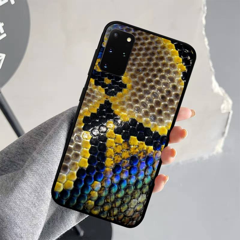 Чехол для телефона с принтом змеиной кожи для Samsung S21 S10 Lite S20 Ultra S9 S8 Plus S7 S6 Edge S5
