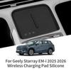 Для Geely Starray 7 EM-i 2026 Центральная беспроводная зарядная площадка Ящик для хранения Коврик Защитная подкладка для телефона Аксессуары для интерьера автомобиля