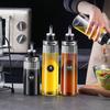 Leak Proof Liquid Seasoning Bottle No-drip Pourers Glass Oil Cruet Container Restaurant