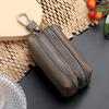 Classic Key Storage Bag Simple PU Leather Wallet Durable Lipstick Earphone Pouch  Travel