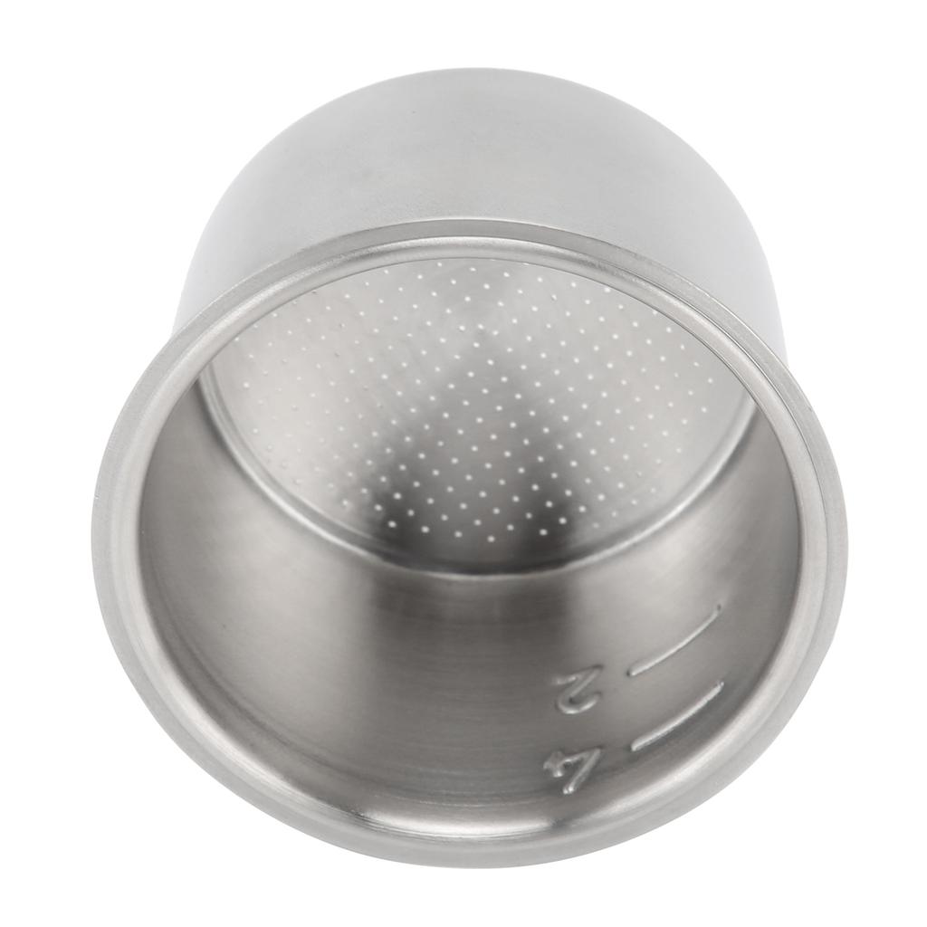Фильтр для кофе из нержавеющей стали 51 мм, одностенный, негерметичный, пористый, корзина для фильтра, 4 чашки